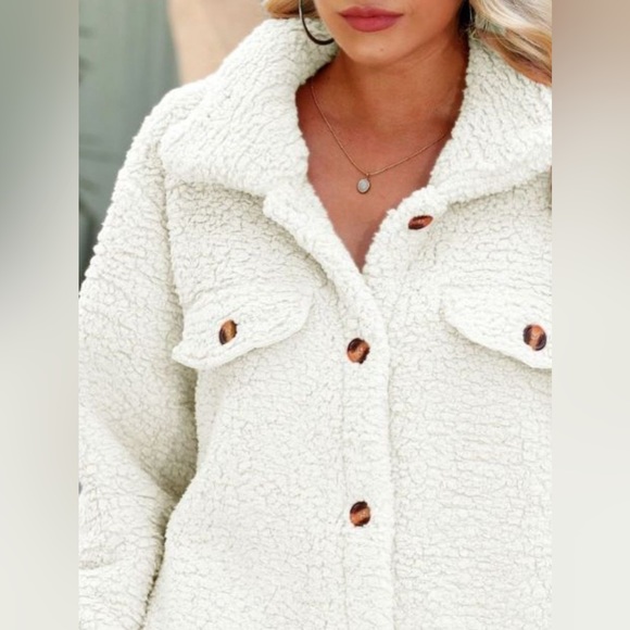 Button Down Collared Coat - Picture 9 of 13